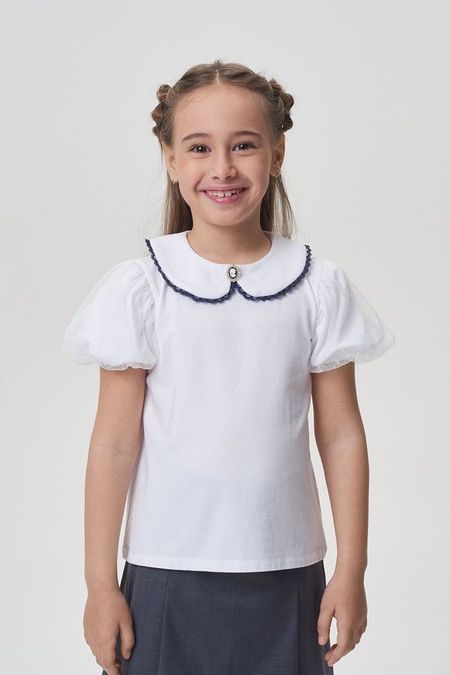 Блуза с декоративным воротником и камеей Choupette 4290₽