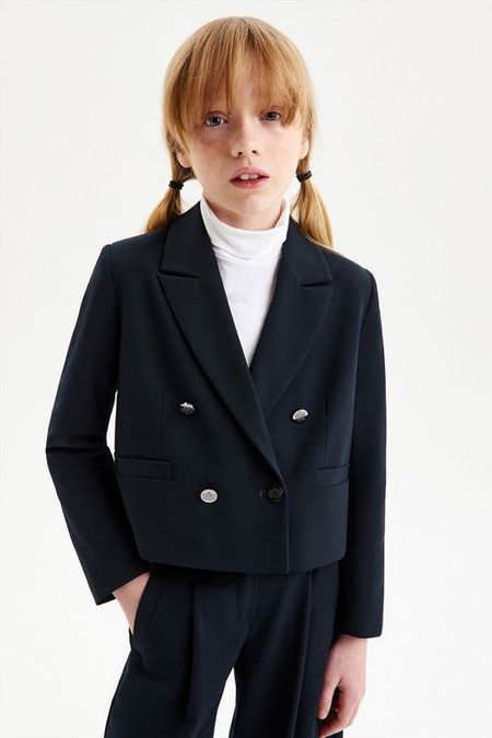 Пиджак двубортный укороченного кроя Silver Spoon 7990₽