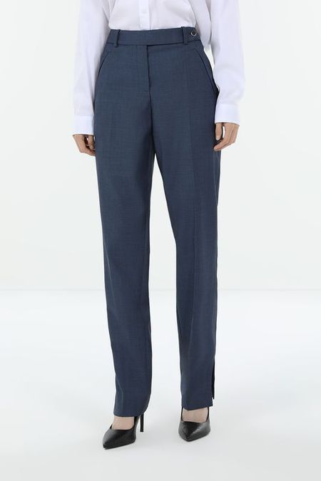 Брюки шерстяные зауженного кроя BOSS 23020₽