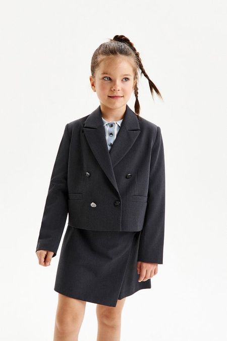 Пиджак двубортный укороченного кроя Silver Spoon 7990₽