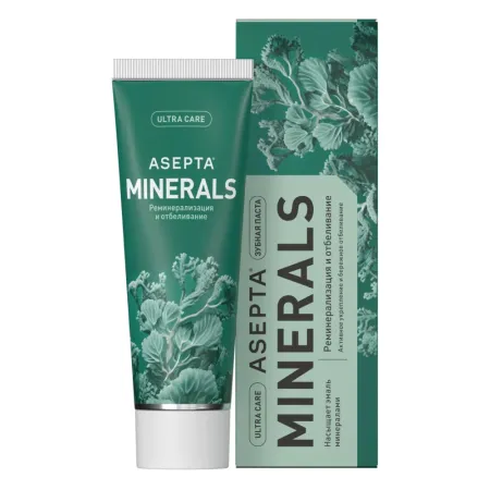 Зубная паста Асепта Реминерализация и отбеливание 75 мл 299₽