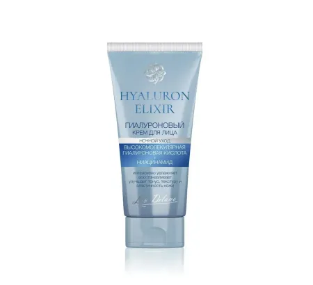 Hyaluron Elixir Гиалуроновый крем для лица ночной уход 50 г