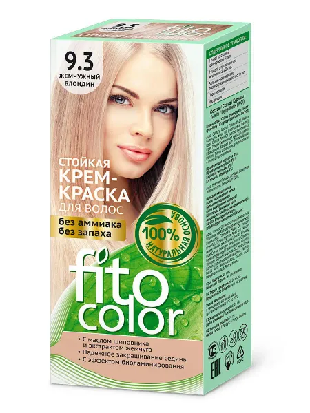 Стойкая крем-краска для волос Fitocolor тон Жемчужный блондин 115 мл. ФИТОкосметик