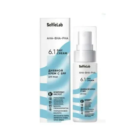 Дневной крем с SPF для лица AHA-BHA-PHA SelfieLab 50г