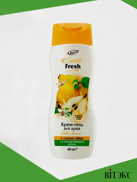 Exotic Fresh Крем-гель для душа ''Айва и Ваниль'' 500 мл