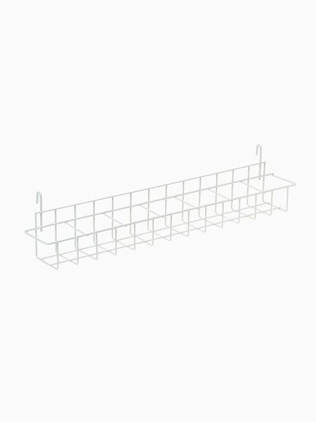 Корзина под семена на сетку 59×8.5×9 см, белая