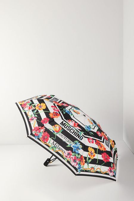 Зонт автомат с принтом Couture Logo flowers Moschino 10490₽
