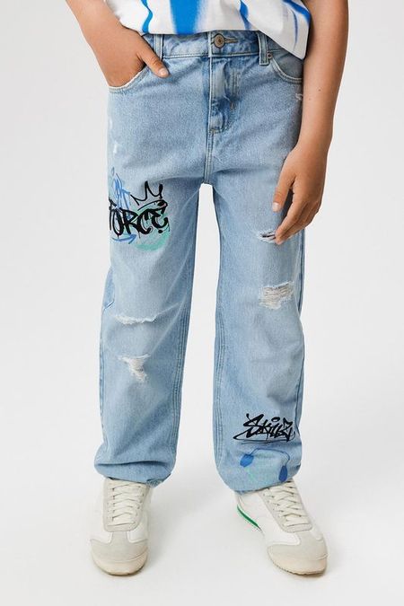 Джинсы прямого кроя с принтом ACOOLA 1725₽