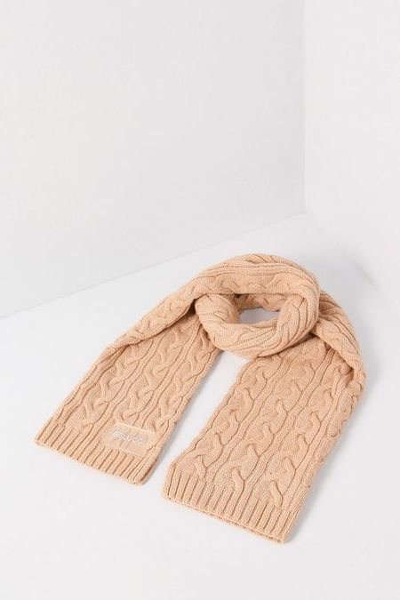 Шарф вязанный из смесовой шерсти BELUCCI 1990₽