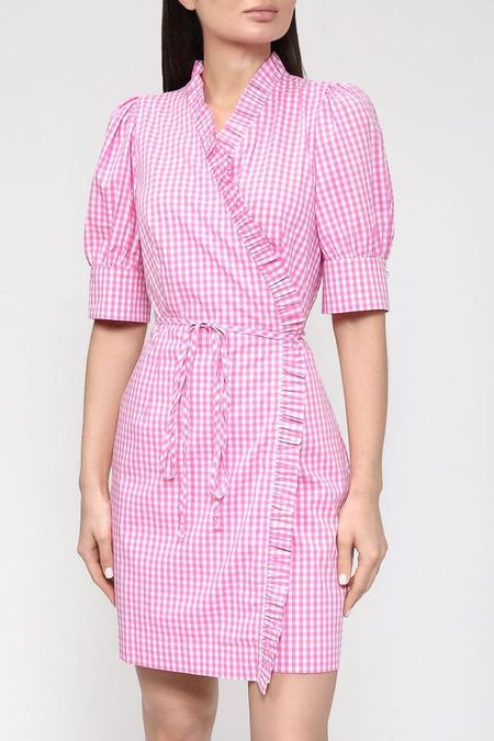 Хлопковое платье в клетку BELUCCI 9580₽