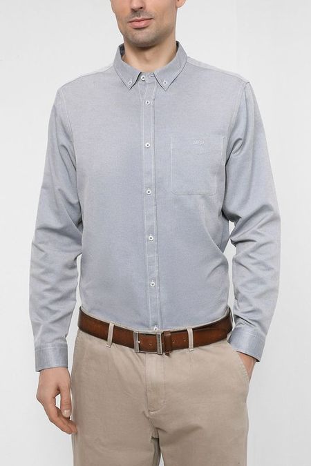 Однотонная рубашка с вышивкой MARCO DI RADI