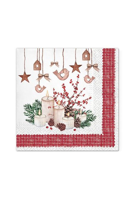 Салфетки 3-х слойные Праздничное настроение 20 шт Paw 195₽