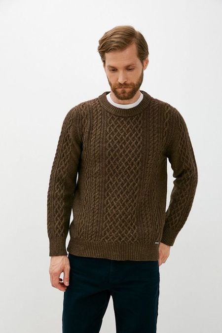 Шерстяной джемпер фактурной вязки MARCO DI RADI 2790₽