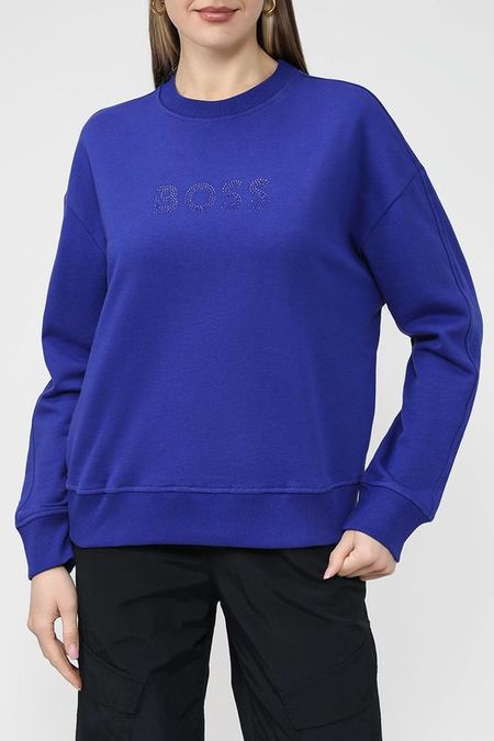Хлопковый свитшот с логотипом бренда BOSS 9490₽