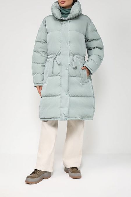 Стеганный пуховик с объёмным воротником на кулиске Geox 23640₽