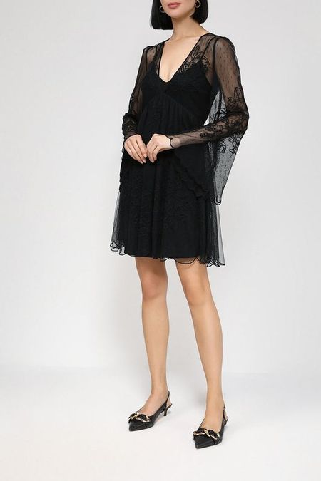 Короткое платье из тюля с цветочным узором TWINSET 25840₽