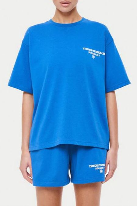 Хлопковая футболка с принтом оверсайз The Couture Club 1492₽