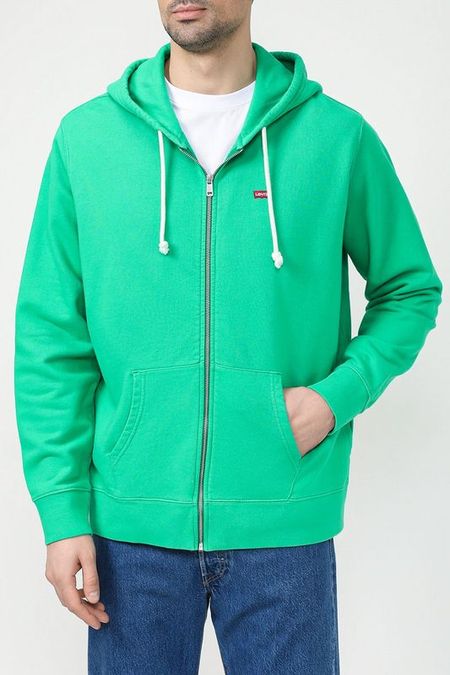 Хлопковая толстовка на молнии LEVIS 6390₽