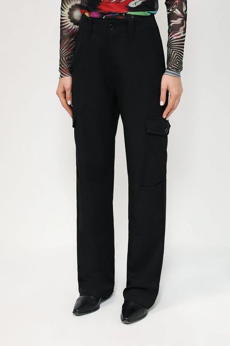 Брюки прямого кроя с накладными карманами Desigual 5767₽