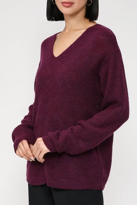 Пуловер с V-вырезом оверсайз More &More