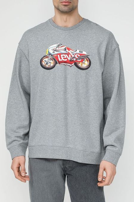 Свитшот хлопковый с принтом LEVIS 8390₽