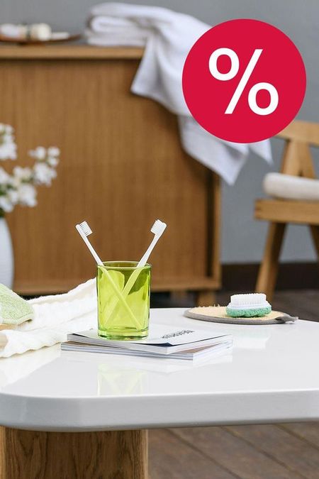 Стакан для зубных щеток стеклянный Bright Colors Moroshka 240₽