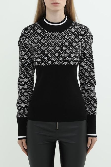 Джемпер с принтом из монограмм бренда Guess 6140₽