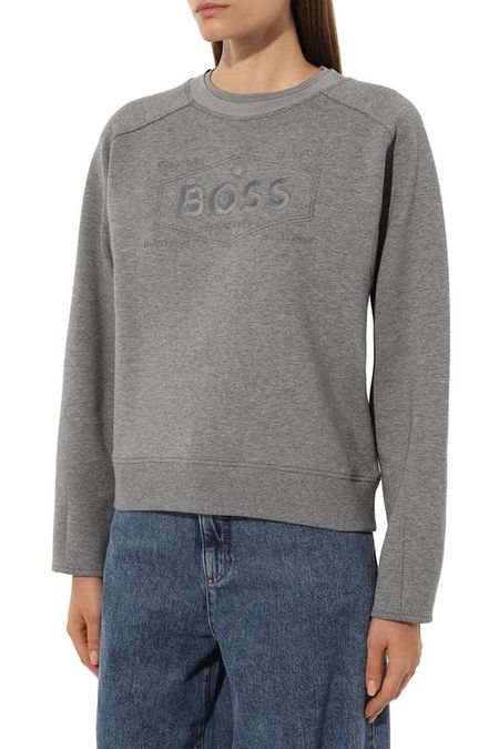 Свитшот хлопковый с логотипом BOSS 13140₽