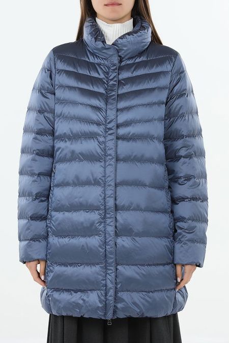 Пуховик удлиненный с высоким воротником Geox 29990₽