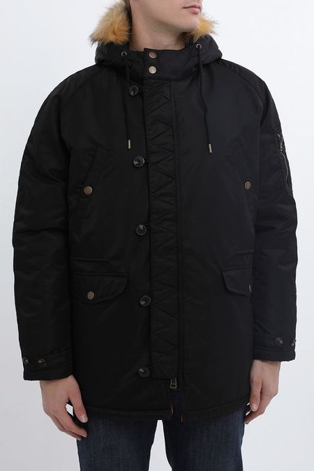 Парка с меховой опушкой на капюшоне Guess Jeans 23590₽