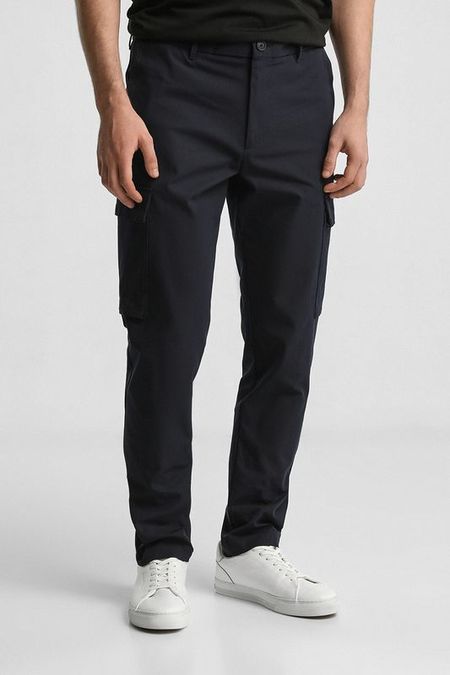 Брюки-карго зауженного кроя из смесового хлопка BOSS 13065₽