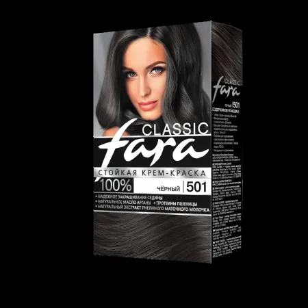 Краска для волос FARA Classic 501 черный