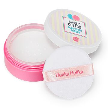 Прозрачная рассыпчатая пудра-вуаль Holika Holika Sweet Cotton Pore Cover Powder SPF30
