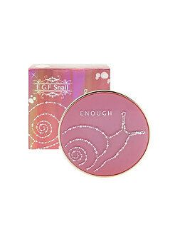 Омолаживающая пудра с муцином улитки и сменным блоком Enough EGF Snail Two Way Cake SPF43 PA++ Тон 13
