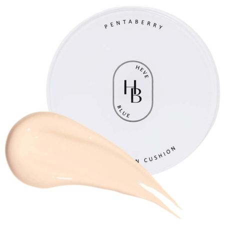 Сияющий тональный кушон с пантенолом HEVEBLUE Pentaberry Panthenol Repair Glow Foundation Cushion 13 IVORY