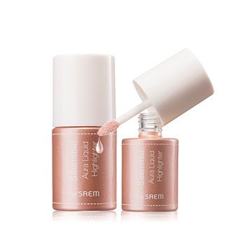 Жидкий хайлайтер с эффектом сияния The Saem Saemmul Aura Liquid Highlighter 01 Pink Light – светлое нежно-розовое сияние