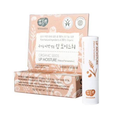 Бальзам для губ с натуральными маслами Whamisa Organic Seeds Lip Moisture