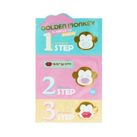 3-х ступенчатый набор средств для ухода за губами Holika Holika Golden Monkey Glamour Lip 3-Step