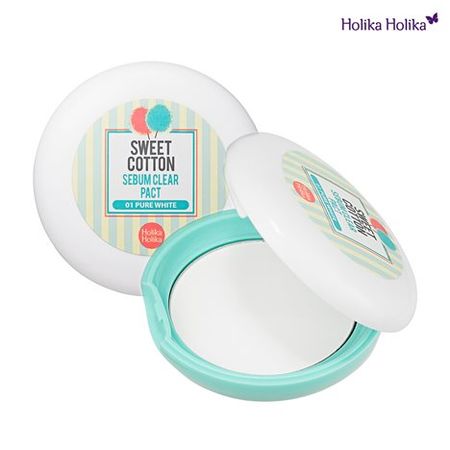 Матирующая пудра для жирной кожи Holika Holika Sebum Clear Pact  01 Pure White