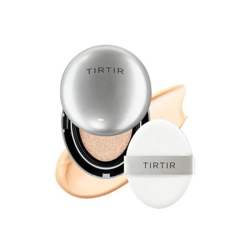 Лёгкий мини-кушон с сияющим финишем TIRTIR Mask Fit Aura Mini Cushion 13N Fair Ivory