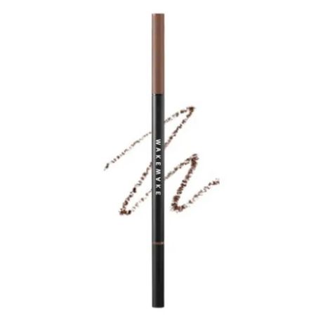 Ультратонкий автоматический карандаш для бровей WAKEMAKE Soft Drawing Slim Brow 01 Deep Brown