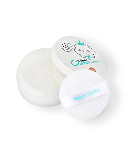 Рассыпчатая пудра с матирующим эффектом Holika Holika Oil Queen Cotton Powder