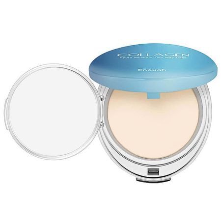 Увлажняющая пудра со сменным блоком Enough Collagen Hydro Moisture Two Way Cake SPF25 PA++ Тон 13