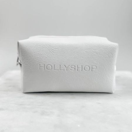 Белая косметичка из экокожи «hollyshop»