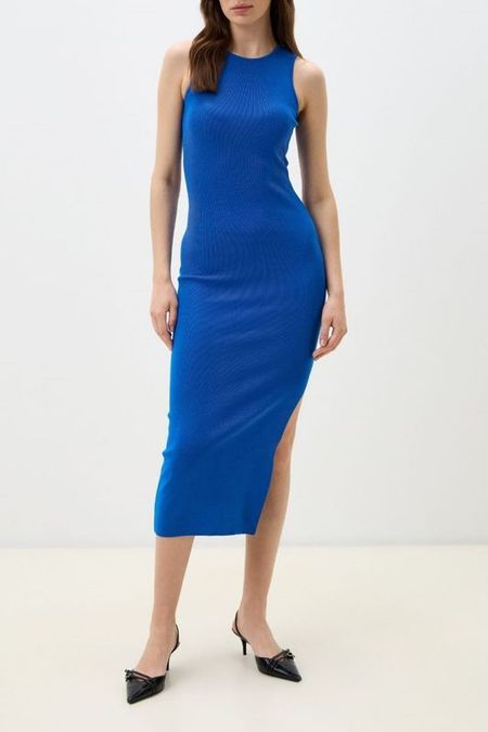 Платье вязаное без рукавов облегающего кроя KSI KSI