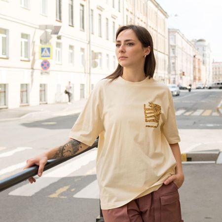 Футболка Bask In The Sun LEOPARD cream 4400₽