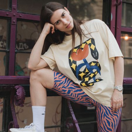 Футболка Bask In The Sun ANACONDA cream 4400₽