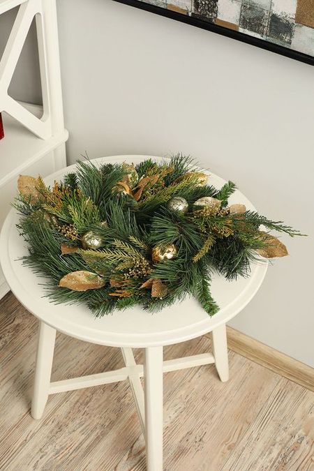 Венок хвойный Золотистый лес 305 см Holiday Classics 2990₽