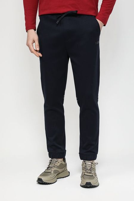 Джоггеры из текстурного хлопка пике с поясом на кулиске BOSS 8390₽