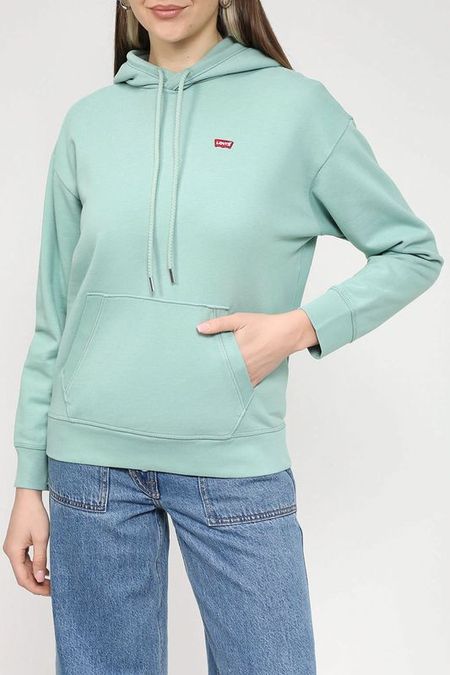 Хлопковое худи с логотипом бренда LEVIS 7140₽